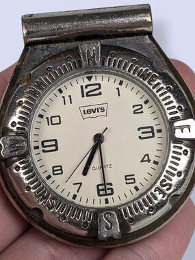 Levi's Silver Tone Pocket Watch (Functional, New Battery)